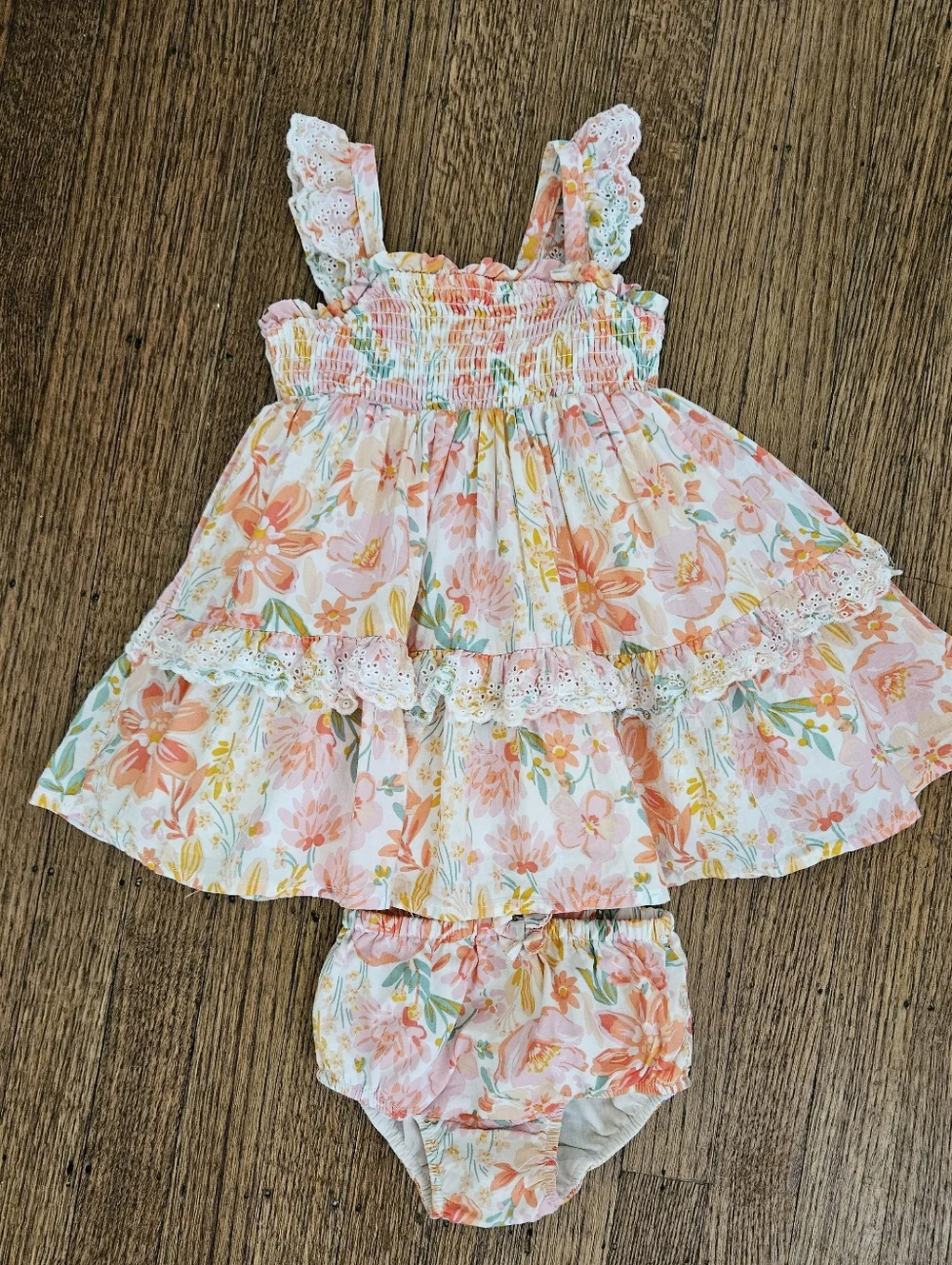 Haute Hippie 18M Floral Sundress w/ Bloomers